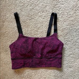 Lululemon Purple Paisley Sports Bra